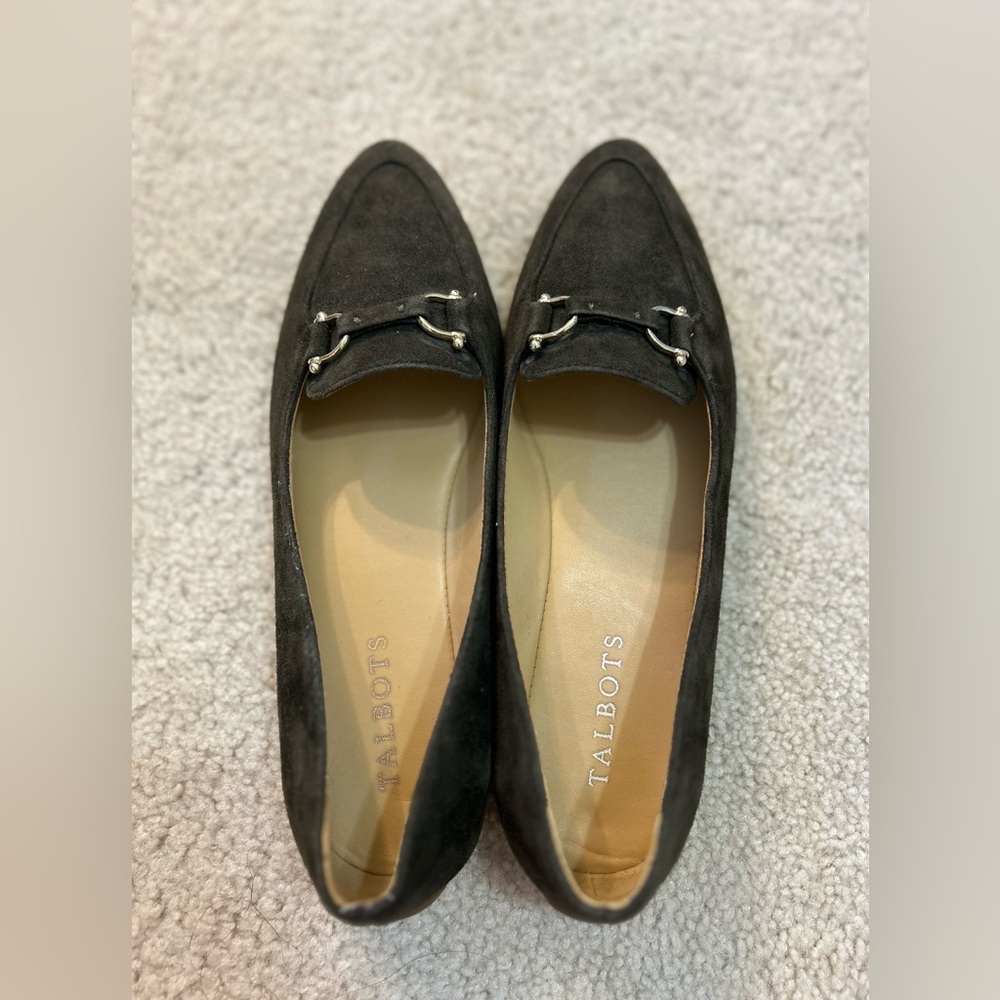 Talbots Suede Pointed Toe Loafers - image 2